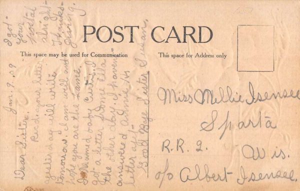 Melrose Wisconsin Flower Souvenir Greeting Antique Postcard K101574 - Image 2