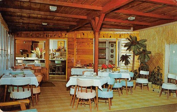 Big Rapids Michigan Motel Interior Vintage Postcard K101614