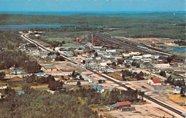 Fort William Ontario Canada Ignace Birdseye View Vintage Postcard K101658