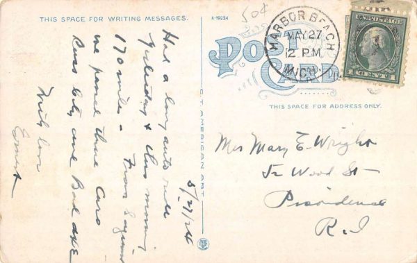 Harbor Beach Michigan Waterfront Greeting Antique Postcard K101676 - Image 2
