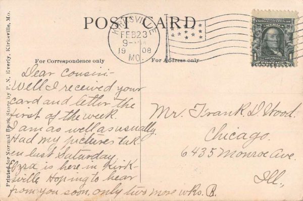 Kirskville Maine First Baptist Church Street View Antique Postcard K101779 - Image 2