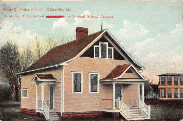 Kirskville Missouri Miller School Campus Antique Postcard K101781