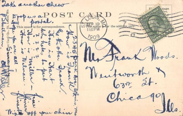 St Louis Missouri Excursion Steamer Ship City Providence Postcard K101786 - Image 2