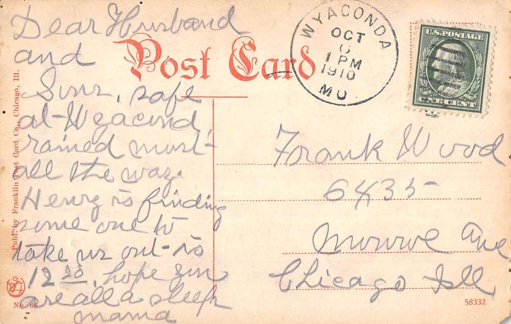 Chicago Illinois Entrance To Drexel Blvd Antique Postcard K101837 - Image 2