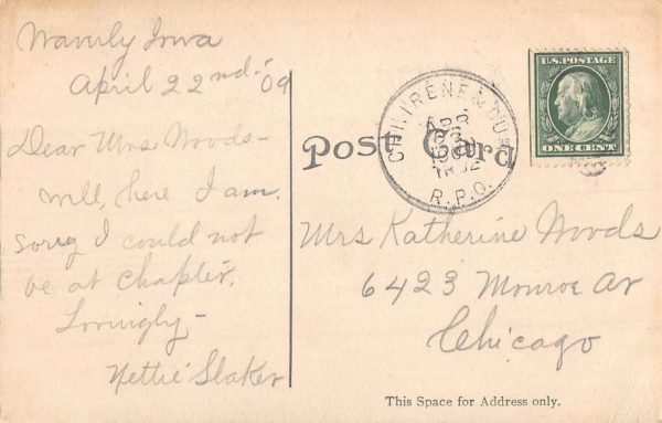 Waverly Iowa Mercy Hospital Street View Antique Postcard K101846 - Image 2