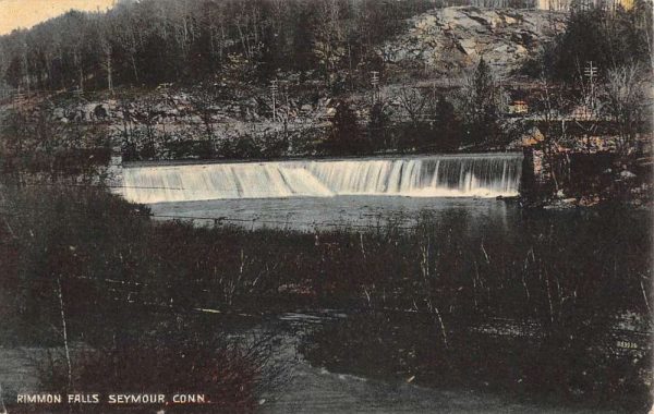 Seymour Connecticut Rimmon Falls Waterfront Antique Postcard K101928