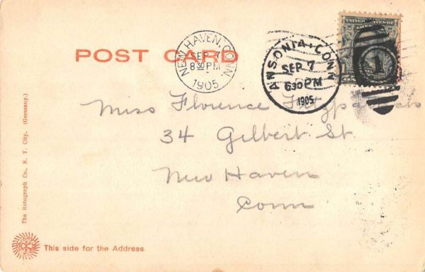 Derby Connecticut Bridge Waterfront Antique Postcard K101935 - Image 2