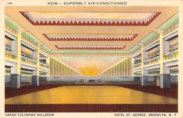 Brooklyn New York Hotel St George Ballroom Antique Postcard K102055