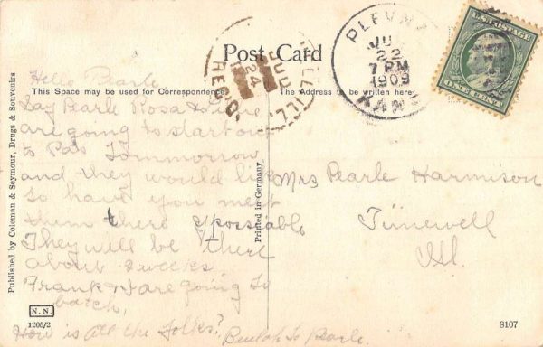 Sylvia Kansas First Congregational Church Street View Antique Postcard K102101 - Image 2