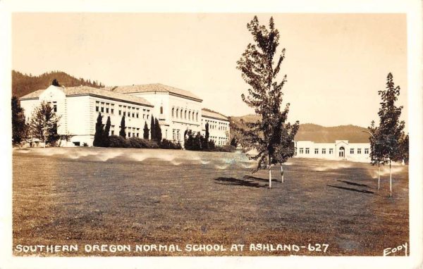 Ashland Oregon Southern Normal School Real Photo Antique Postcard K102194