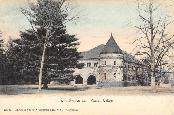 Poughkeespie New York Vassar College Gymnasium Antique Postcard K102210