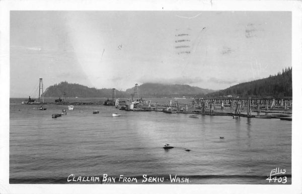 Sekiu Washington Clallam Bay Real Photo Antique Postcard K102212