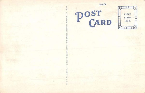 Ludington Michigan Hotel Epworth Heights Street View Antique Postcard K102215 - Image 2