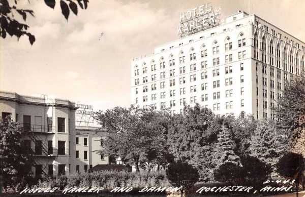 Rochester Minnesota Hotels Kanler Damon Real Photo Antique Postcard K102217