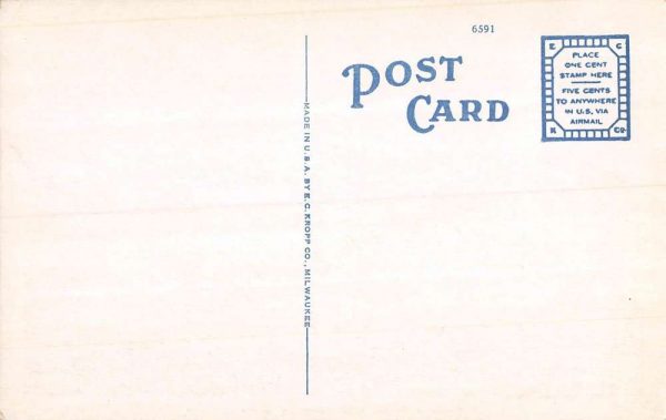 High Point North Carolina Elwood Hotel Street View Antique Postcard K102272 - Image 2