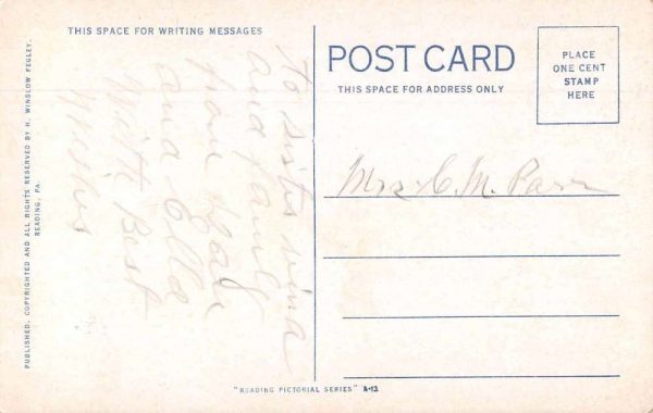 Perkiomen Pennsylvania River Scenic View Antique Postcard J78883 - Image 2