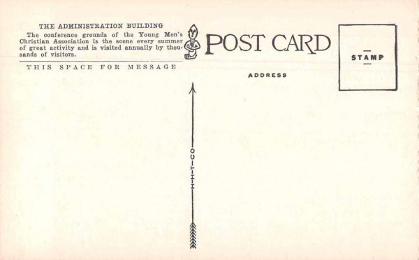 Estes Park Colorado YMCA Conference Grounds Admin Building Postcard J78924 - Image 2