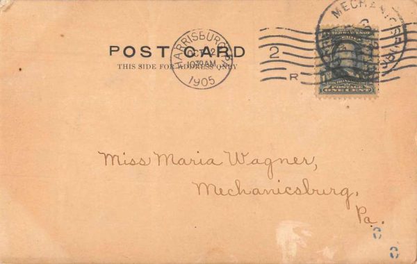 Harrisburg Pennsylvania Trinity Lutheran Church Antique Postcard J78948 - Image 2