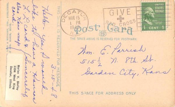 Soo Michigan St James Episcopal Church Interior Postcard J78961 - Image 2