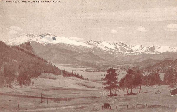 Estes Park Colorado The Range Scenic View Antique Postcard J78970