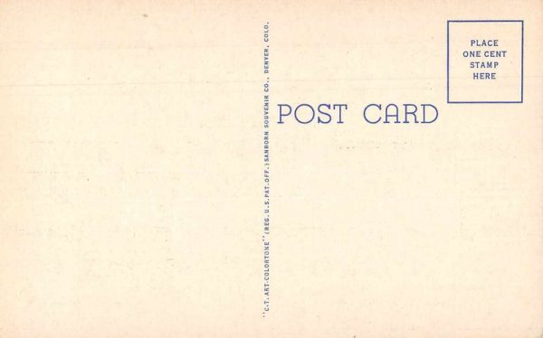 Camp Carson Colorado Large Letter Linen Greetings Antique Postcard J78975 - Image 2