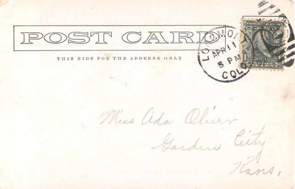 Longmont Colorado Presbyterian Chuch Exterior Antique Postcard J79017 - Image 2