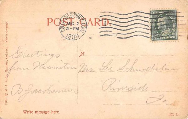 Manitou Colorado Our Lady of Perpetual Helps Catholic Church Postcard J79018 - Image 2