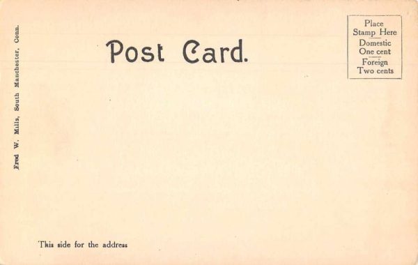 South Manchester Conneticut Center Congregational Church Postcard J79024 - Image 2
