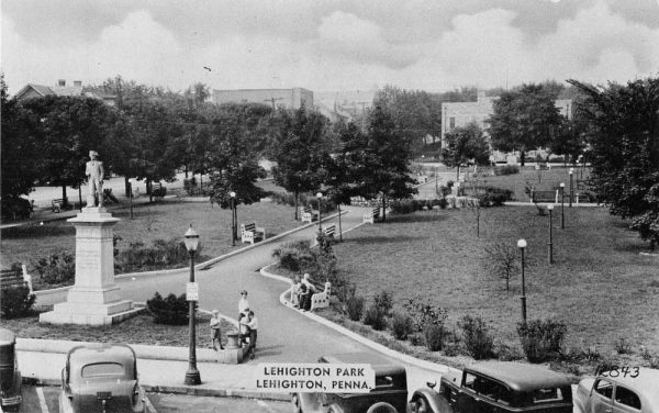 Lehighton Pennsylvania Lehighton Park Scenic View Antique Postcard J79033