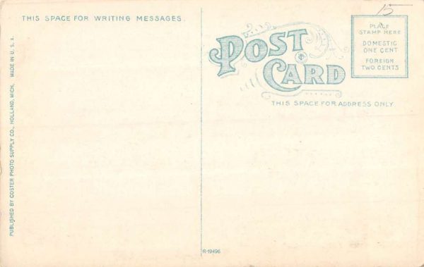 Holland Michigan Reformed Church Street View Antique Postcard K102320 - Image 2