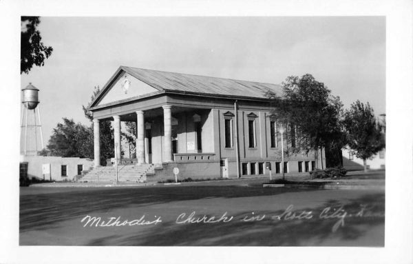 Scott City Kansas Methodist Church Real Photo Antique Postcard K102345