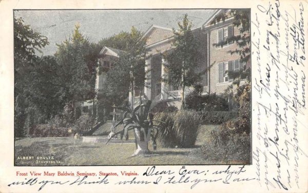 Staunton Virginia Mary Baldwin Seminary Antique Postcard K102508