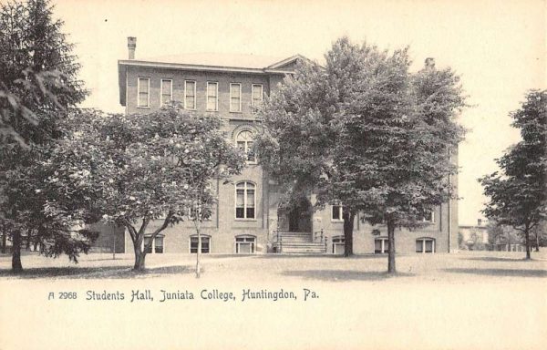 Huntingdon Pennsylvania Juniata College Student Hall Antique Postcard K102528