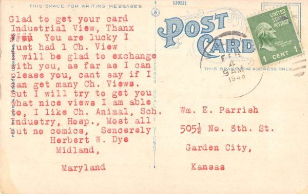 Lonaconing Maryland First Presbyterian Church Parsonage Antique Postcard K102679 - Image 2