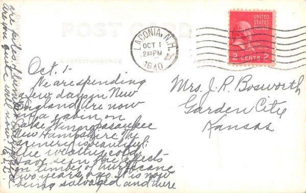White Mountains New Hampshire Franconia Peaks Real Photo Postcard K102871 - Image 2