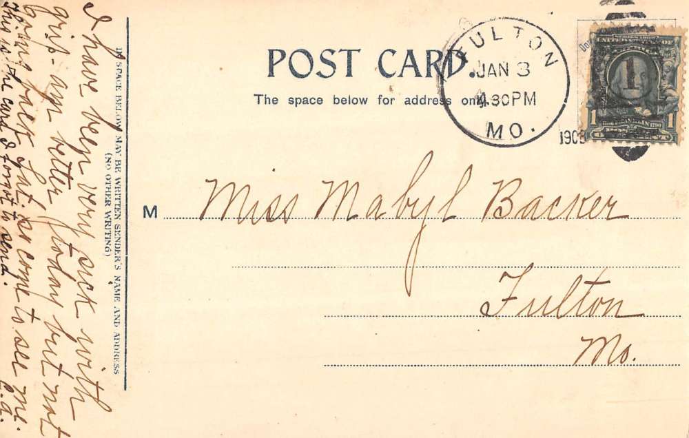 Hope Arkansas First Baptist Church Street View Antique Postcard K102968 - Image 2