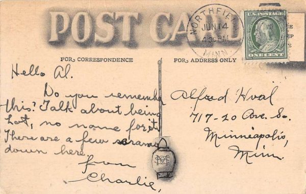 Northfield Minnesota Odd Fellows Home Street View Antique Postcard K103050 - Image 2