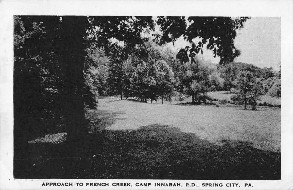 Spring City Pennsylvania Camp Innabah French Creek Antique Postcard J79055