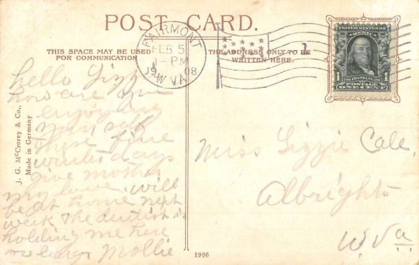 Fairmount West Virginia State Normal School Antique Postcard K103103 - Image 2