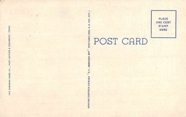 Beaumont Texas First Baptist Church Street View Antique Postcard K103166 - Image 2