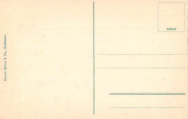 Kristiania Norway Peisestuen Holmenkollen Antique Postcard J79092 - Image 2