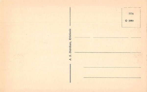Kristiania Norway Dronningen Royal Norwegian Navy Clubhouse Postcard J79093 - Image 2