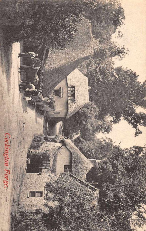 Cockington Forge England Street Scene Antique Postcard J79120