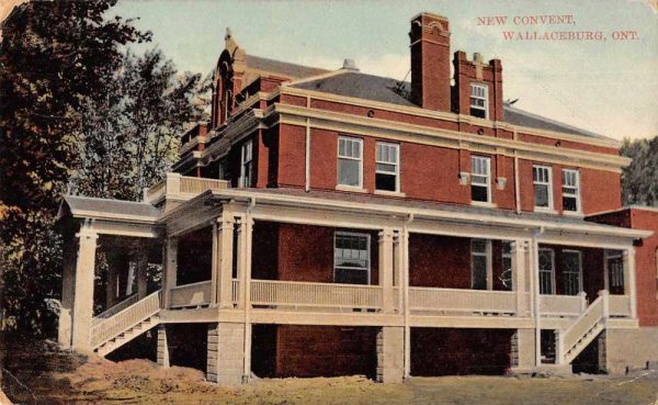 Wallaceburg Ontario Canada New Convent Exterior Antique Postcard J79127
