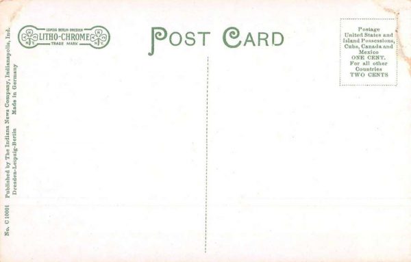 Huntington Indiana First Presbyterian Church Exterior Antique Postcard J79173 - Image 2