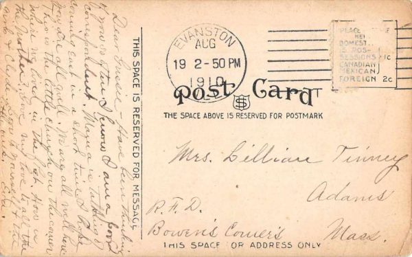Evanston Illinois St Luke's Parish House Exterior Antique Postcard J79178 - Image 2