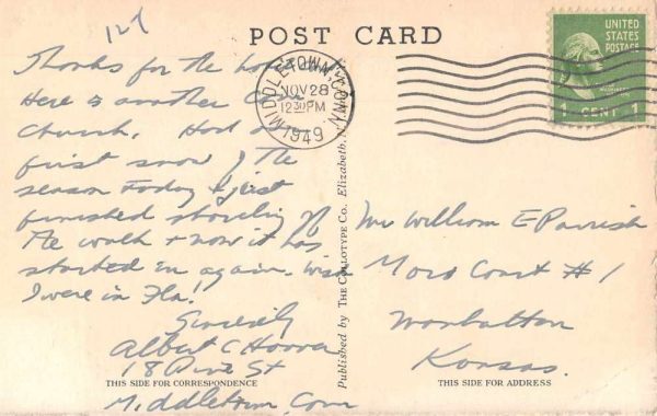 Kensington Connecticut Kensington Methodist Church Antique Postcard J79186 - Image 2