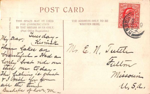 Windermere England Yacht Racing Turning the Buoy Antique Postcard J79245 - Image 2