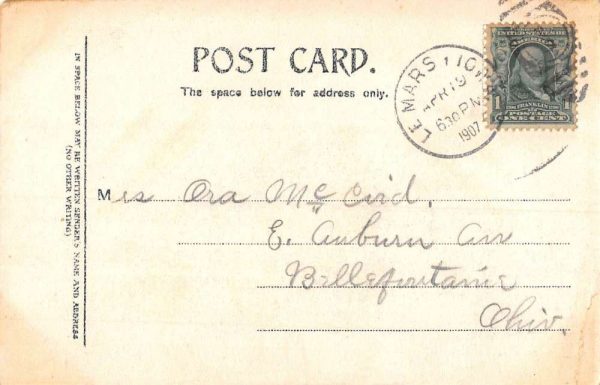 Le Mars Iowa Birdseye View Of City Antique Postcard K103189 - Image 2