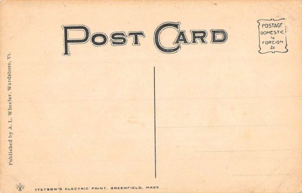Wardsboro Vermont Birdseye View Of City Antique Postcard K103240 - Image 2